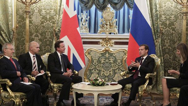 Президент РФ Д.Медведев принял премьер-министра Великобритании Д.Кэмерона в Кремле