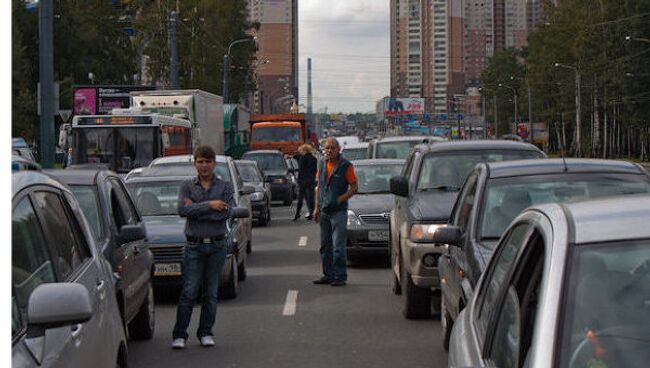 Пробки в Петербурге