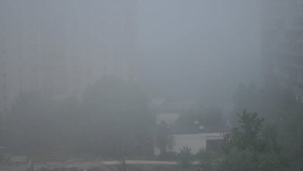Туман на востоке Москвы