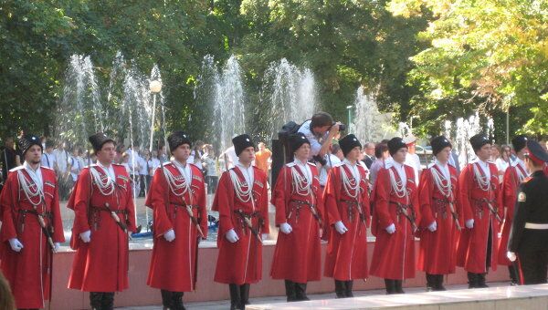 Открытие памятника Щербине в Краснодаре 