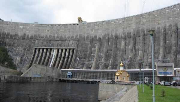 Саяно-Шушенская ГЭС, архивное фото