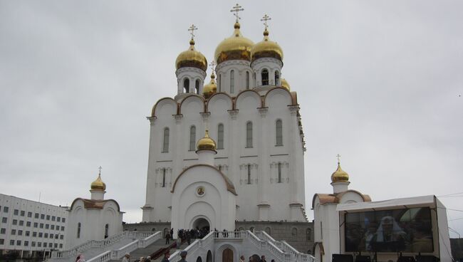 Троицкий кафедральный собор в Магадане. Архивное фото