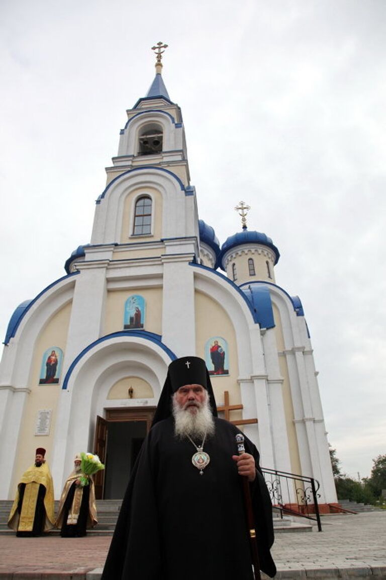 Архиепископ Владивостокский и Приморский Вениамин у Арсеньев