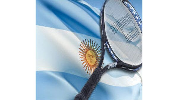 Флаг Аргентины и теннисная ракетка