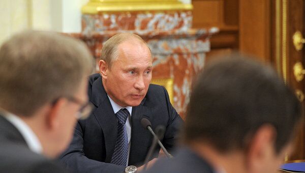 Премьер-министр РФ В.Путин провел заседание правительства РФ