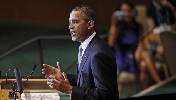 Барак Обама выступает на 66-й сессии Генассамблии ООН