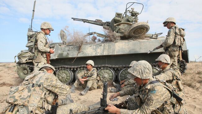 Казахские военные. Архивное фото