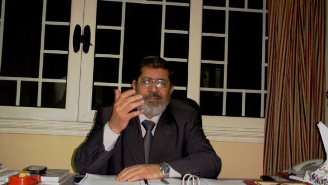 Председатель Партии свободы и справедливости Египта Мухаммед Мурси
