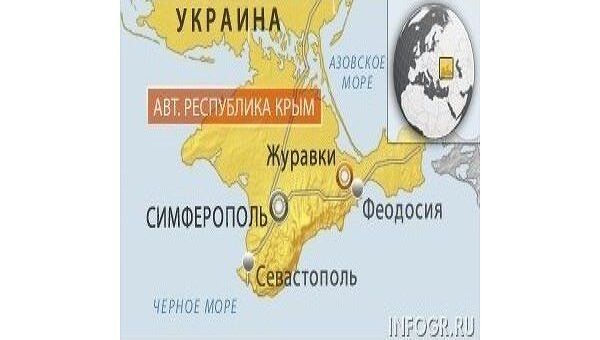 Карта Крыма. Симферополь