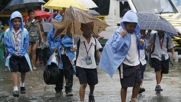 Последствия тайфуна Нисат на северо-востоке Филиппин 