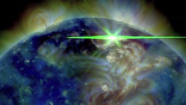 Вспышку на Солнце зафиксировали на борту солнечной обсерватории SDO 
