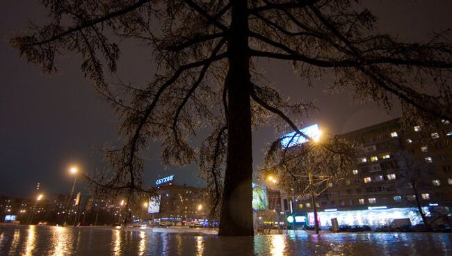 Последствия ледяного дождя в Москве. Архив