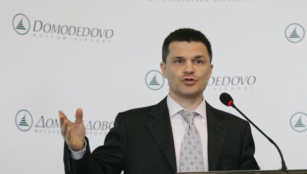 Председатель совета директоров аэропорта Домодедово Дмитрий Каменщик отвечает на вопросы журналистов