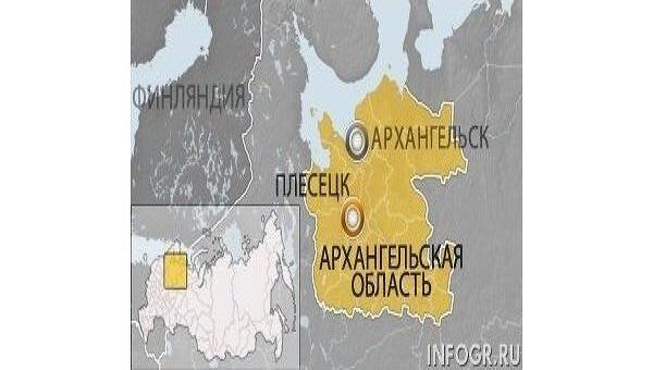 Карта Архангельской области, Плесецк