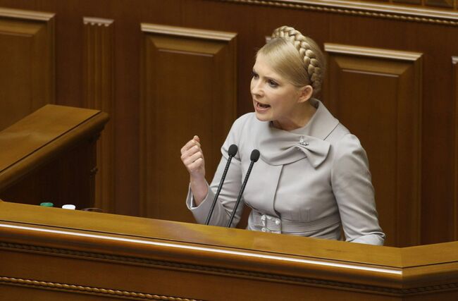 Юлия Тимошенко в парламенте Украины. Архив
