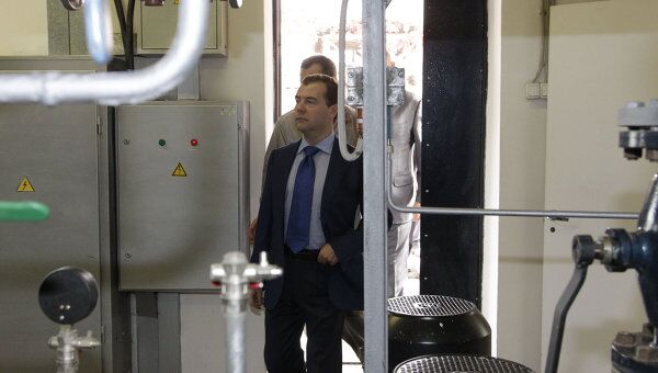 Президент РФ Д.Медведев посетил с рабочей поездкой Звенигород
