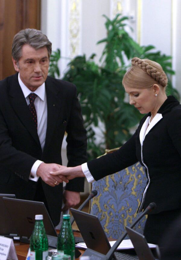 Ющенко и Тимошенко являются соперниками на выборах президента Украины