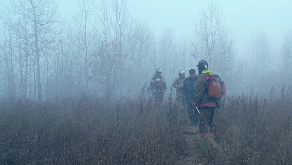 Тушение лесных пожаров в Братской области