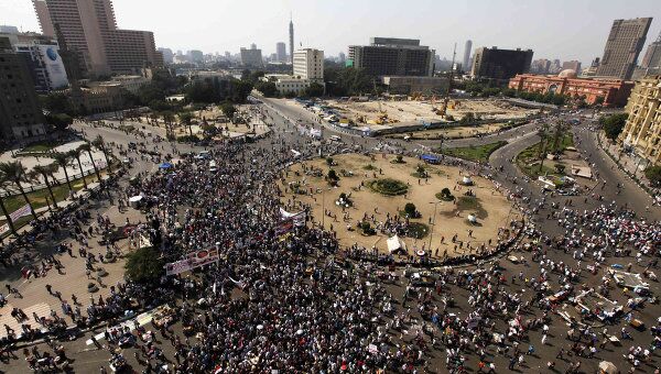 Демонстрации на площади Тахрир в Каире