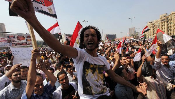 Демонстрации на площади Тахрир в Каире