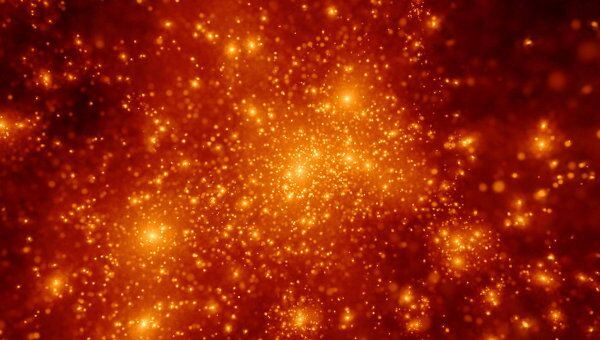 Эволюция плотности темной материи по данным компьютерной модели Bolshoi