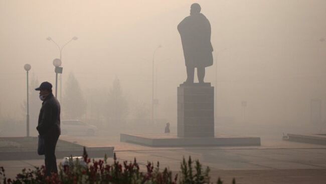 Тушение пожаров в лесной зоне в черте города Братска