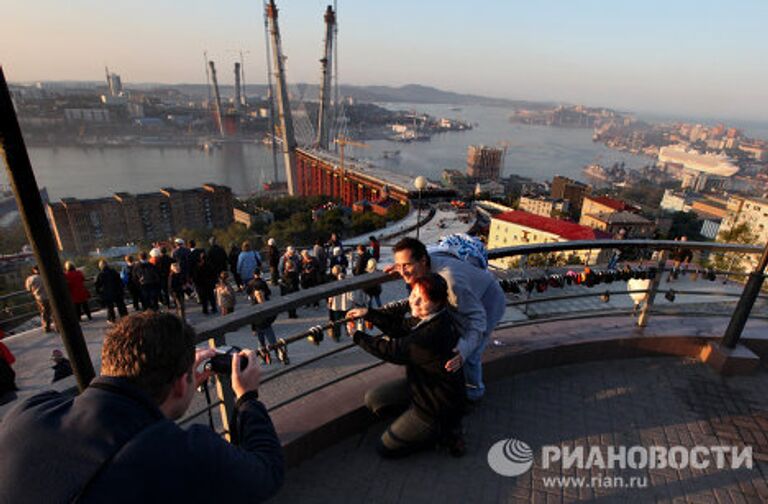 Прибытие океанского суперлайнера Diamond Princess во Владивосток