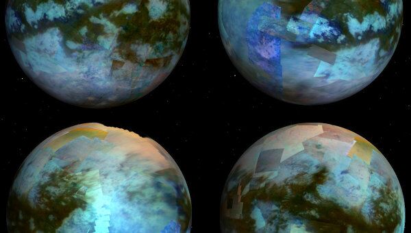 Цветная карта Титана, составленная Ле-Муэликом и его коллегами