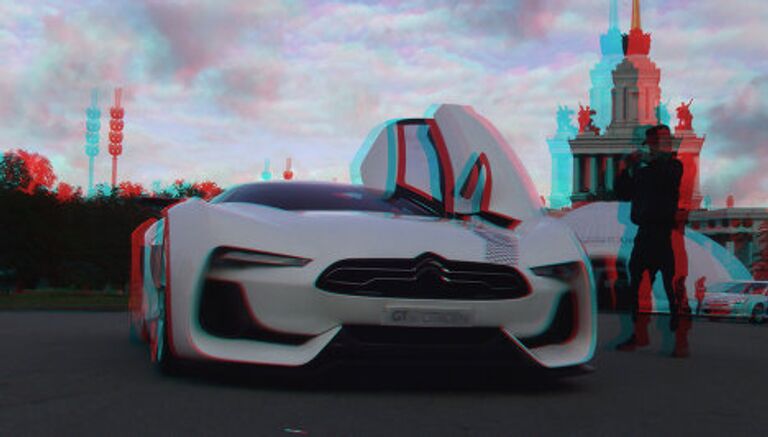 Автомобиль Сitroen GT Concept на выставке Citroen Creative Tour на ВВЦ