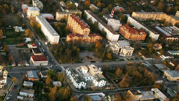 Вид центральной части Звенигорода. Архивное фото