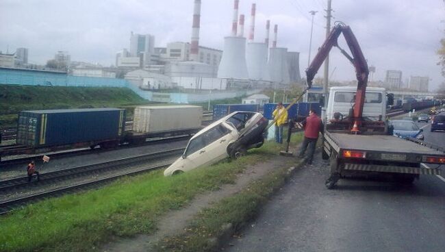 5 октября днём на юге Москвы произошло ДТП. Неустановленное 