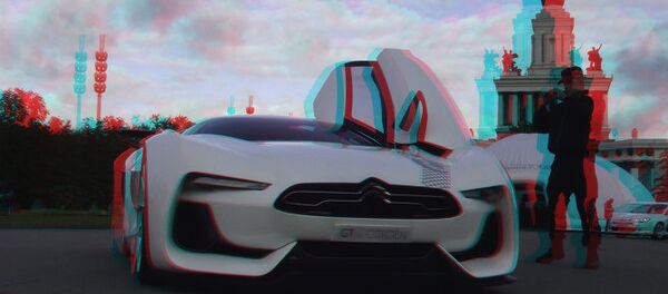 Автомобиль Сitroen GT Concept на выставке Citroen Creative Tour на ВВЦ