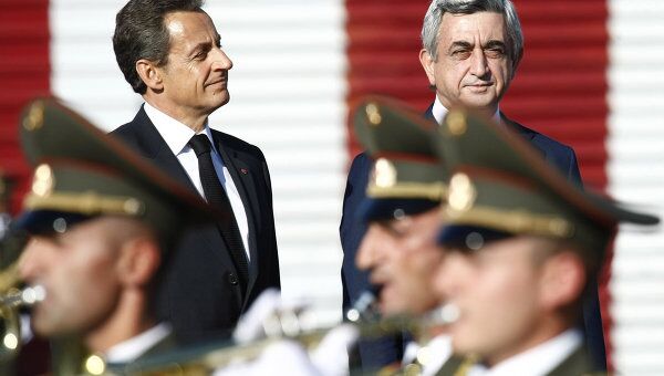 Президент Франции Николя Саркози прибыл с двухдневным государственным визитом в Армению