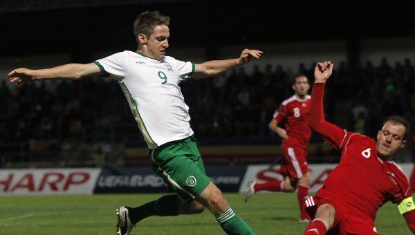 Игровой момент матча Андорра - Ирландия