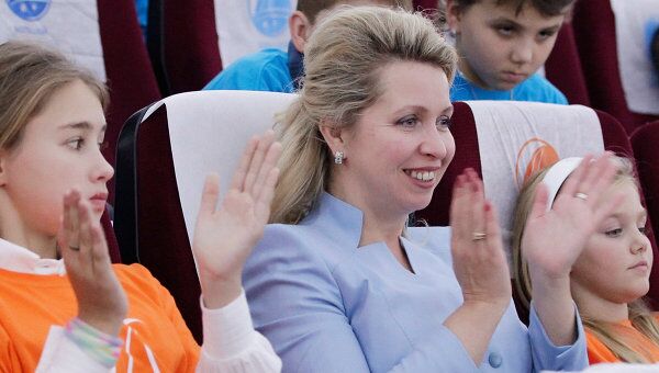 Светлана Медведева в Московском планетарии на благотворительной акции для детей