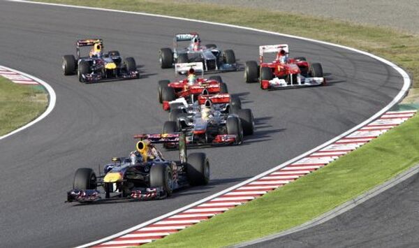 Участники гонки Гран-при Японии