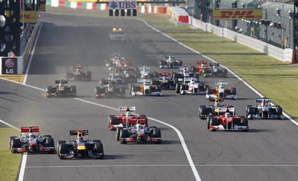 Старт гонки Гран-при Японии