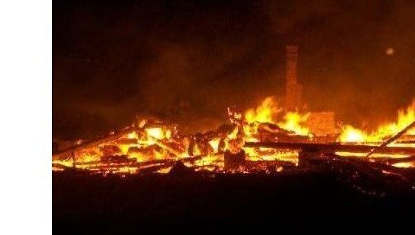 Пожар в доме престарелых в селе Тихон Костромской области