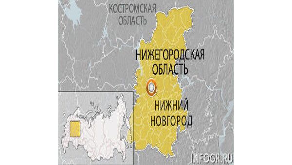 Нижегородская область, Нижний Новгород. Карта