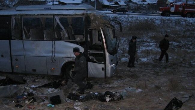 ДТП с участием автобуса в Челябинской области 