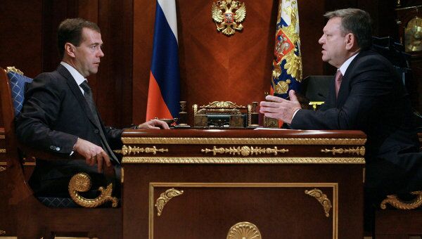Встреча Д.Медведева с В.Сердюковым