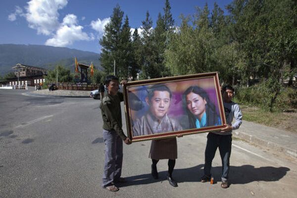 Подготовка к свадьбе короля Бутана