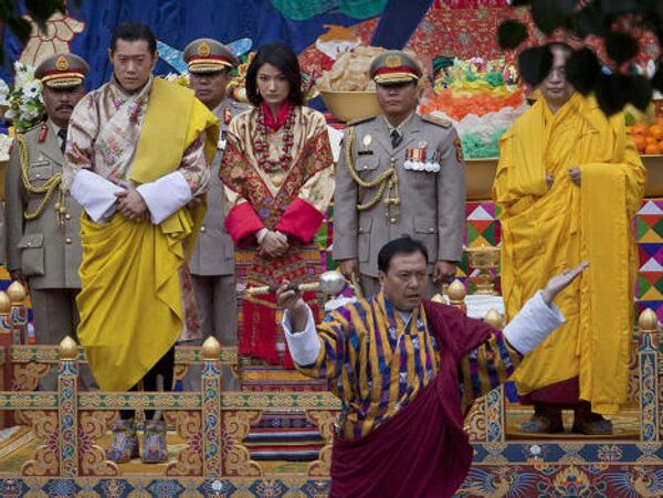 Король Бутана Джигме Кхесар Намгьял Вангчук и Джецун Пема