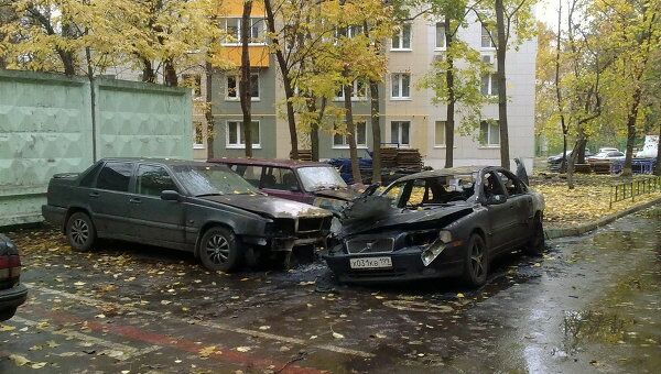 На северо-востоке Москвы найден сгоревшим еще один автомобиль