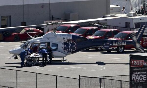 33-летний Дэн Уилдон был доставлен в госпиталь на вертолете
