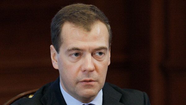 Встреча Д.Медведева с руководством Совета Федерации РФ