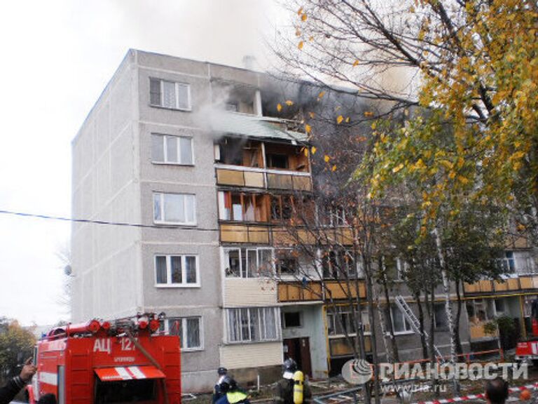 Взрыв бытового газа в жилом доме в подмосковных Бронницах