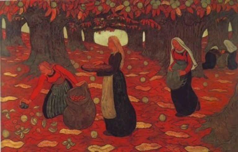  Осень. Сборщицы орехов (Georges Lacombe)