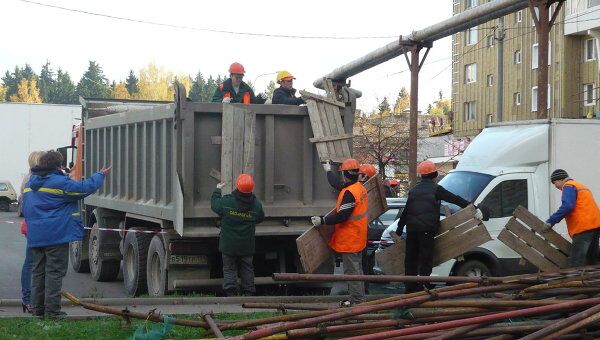 Последствия падения строительных лесов в Зеленограде