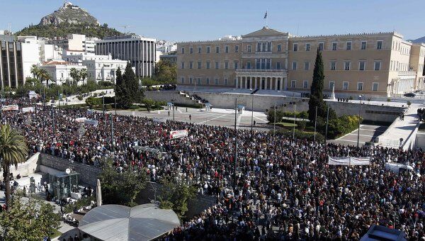 Число манифестантов в Греции побило рекорды последних лет